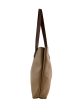 Mishnoc Brown Leather Tote Handbag Online Sale