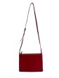 Celine Red Leather Trio Crossbody Online Hot Sale