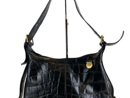 Mulberry Vintage Black Croc Effect Leather Shoulder Bag - As seen on Instagram 18 04 21 Hot on Sale