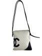 Chanel Large White Leather Cambon Crossbody Satchel Online Hot Sale