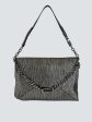 Jimmy Choo Metallic Metallic Silver Shoulder Bag on Sale