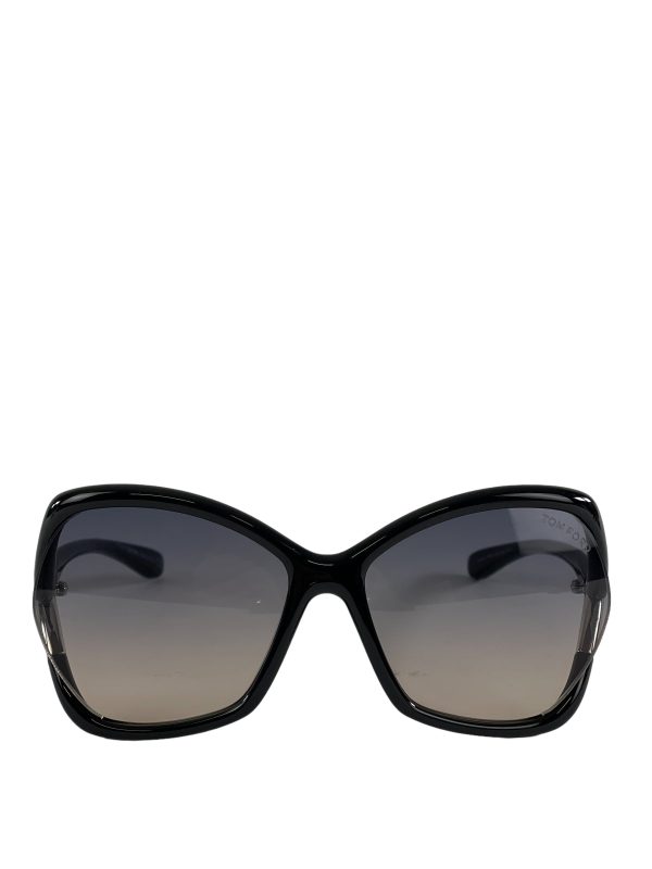 Tom Ford Black Cateye Sunglasses For Discount