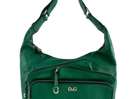 D & G Green Leather Hobo Fashion