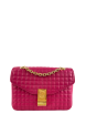 Celine Pink Quilted Leather  C  Chain Shoulder Hot on Sale