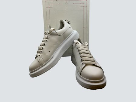 Alexander McQueen White Leather Oversized Sneakers - Size UK 6.5 Online now