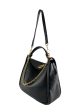 Mulberry Black Grained Leather Leighton Shoulder Bag Cheap