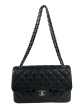 Chanel Black Caviar Leather  Jumbo Double Flap  Bag Online Hot Sale