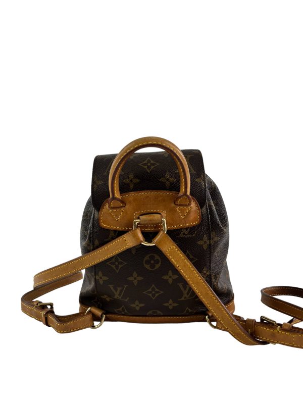 Louis Vuitton Monogram Canvas & Leather Mini Montsouris Backpack For Sale