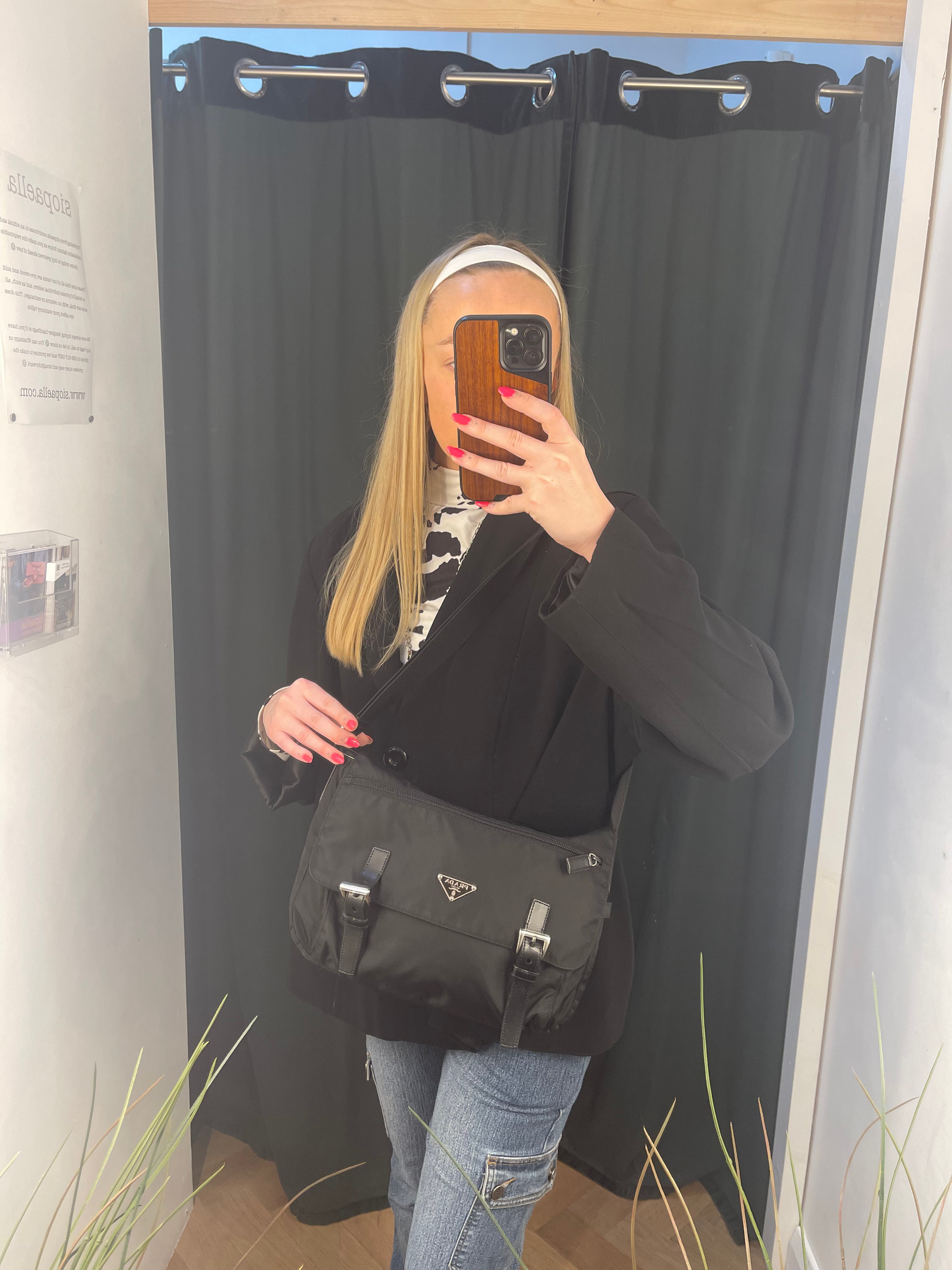 Prada Black Nylon Crossbody Cheap