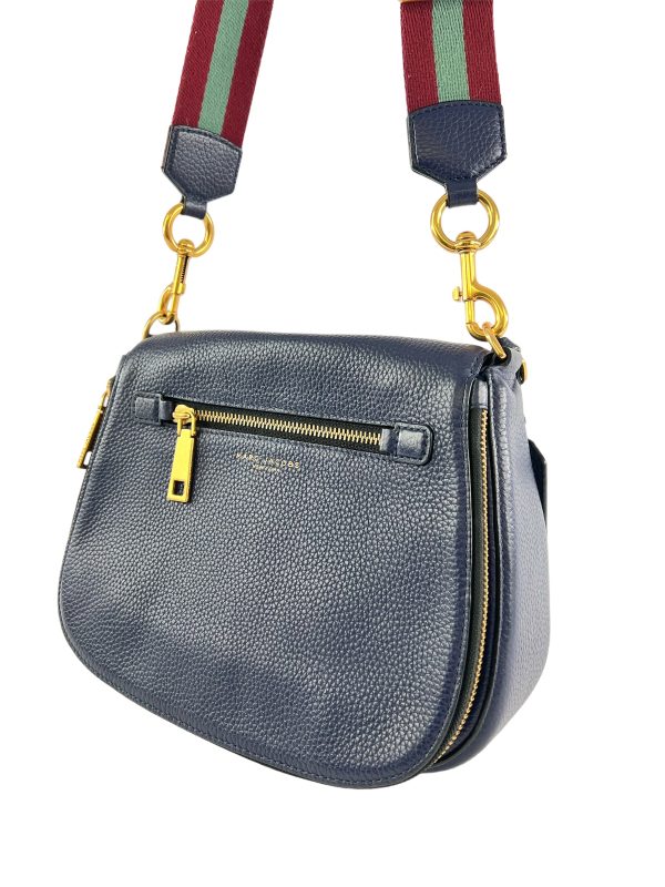 PART PAYMENT ONLY - Marc Jacobs Navy Leather Large Recruit Crossbody Cheap