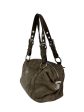 Prada Olive Suede Shoulder Bag Hot on Sale