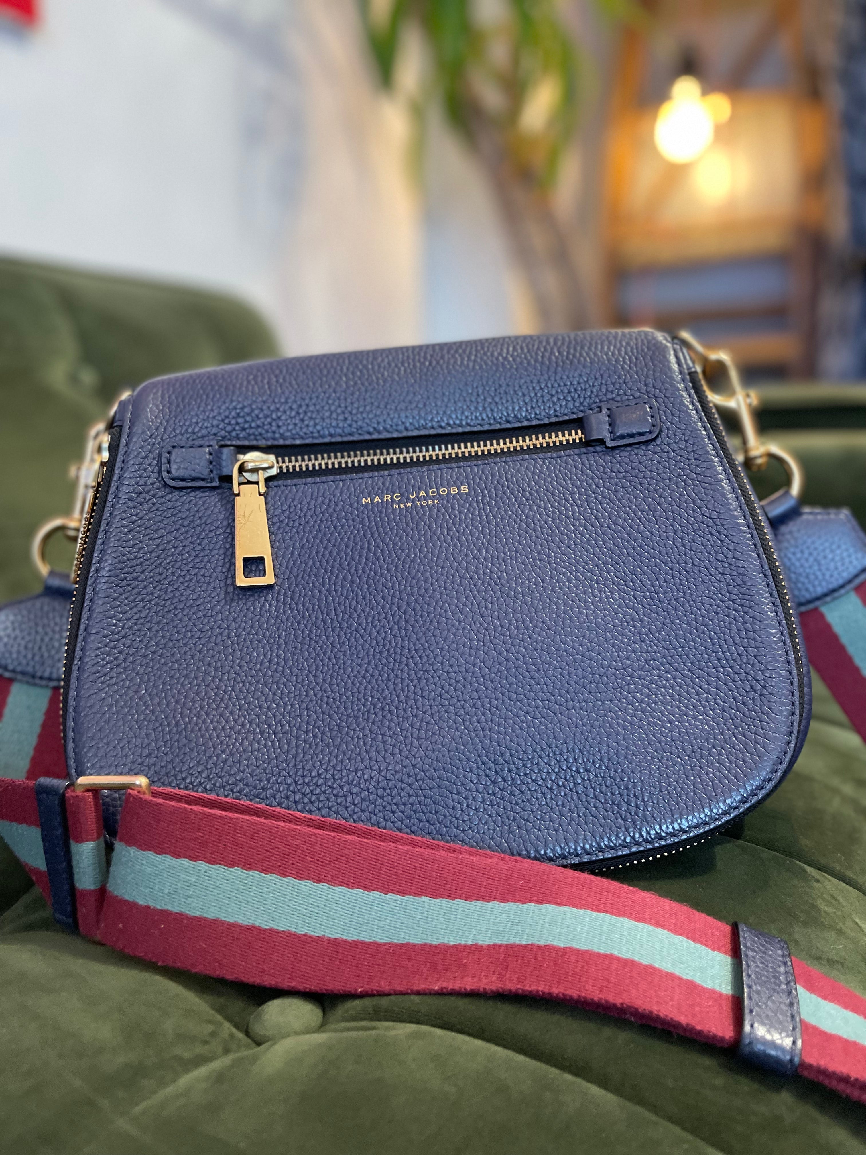 PART PAYMENT ONLY - Marc Jacobs Navy Leather Large Recruit Crossbody Cheap