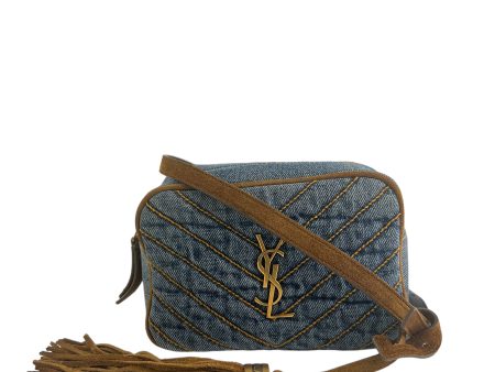 Saint Laurent Denim Camera BumBag   Short Crossbody Bag For Discount