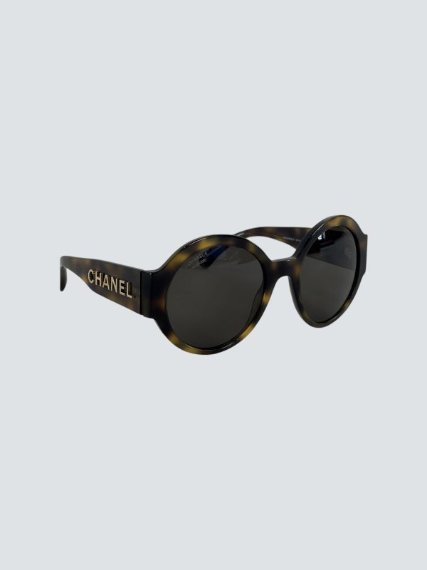 Chanel Brown Logo Sunglasses For Cheap