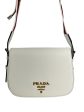 Prada White Leather Crossbody For Sale