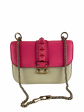 Valentino Hot Pink & Cream Leather Mini Rockstud Crossbody - As seen on Instagram Supply