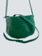 Bottega Green Intrecciato Leather Crossbody Supply