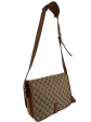 Gucci Monogram Canvas & Tanned Leather Marrakech Satchel Fashion