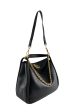 Mulberry Black Grained Leather Leighton Shoulder Bag Cheap