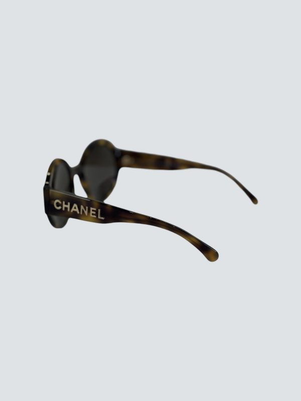 Chanel Brown Logo Sunglasses For Cheap