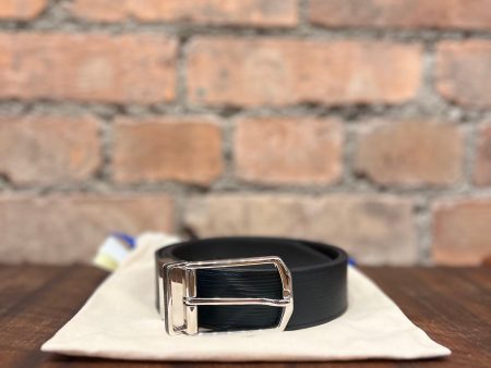 Louis Vuitton Black Brown Reversible Leather Belt - Up to 36  Waist For Sale