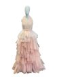 Caterina Coyne Handmade Pink Dress - Size UK 8 For Sale