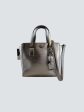 Kate Spade Silver Leather Tote Hot on Sale