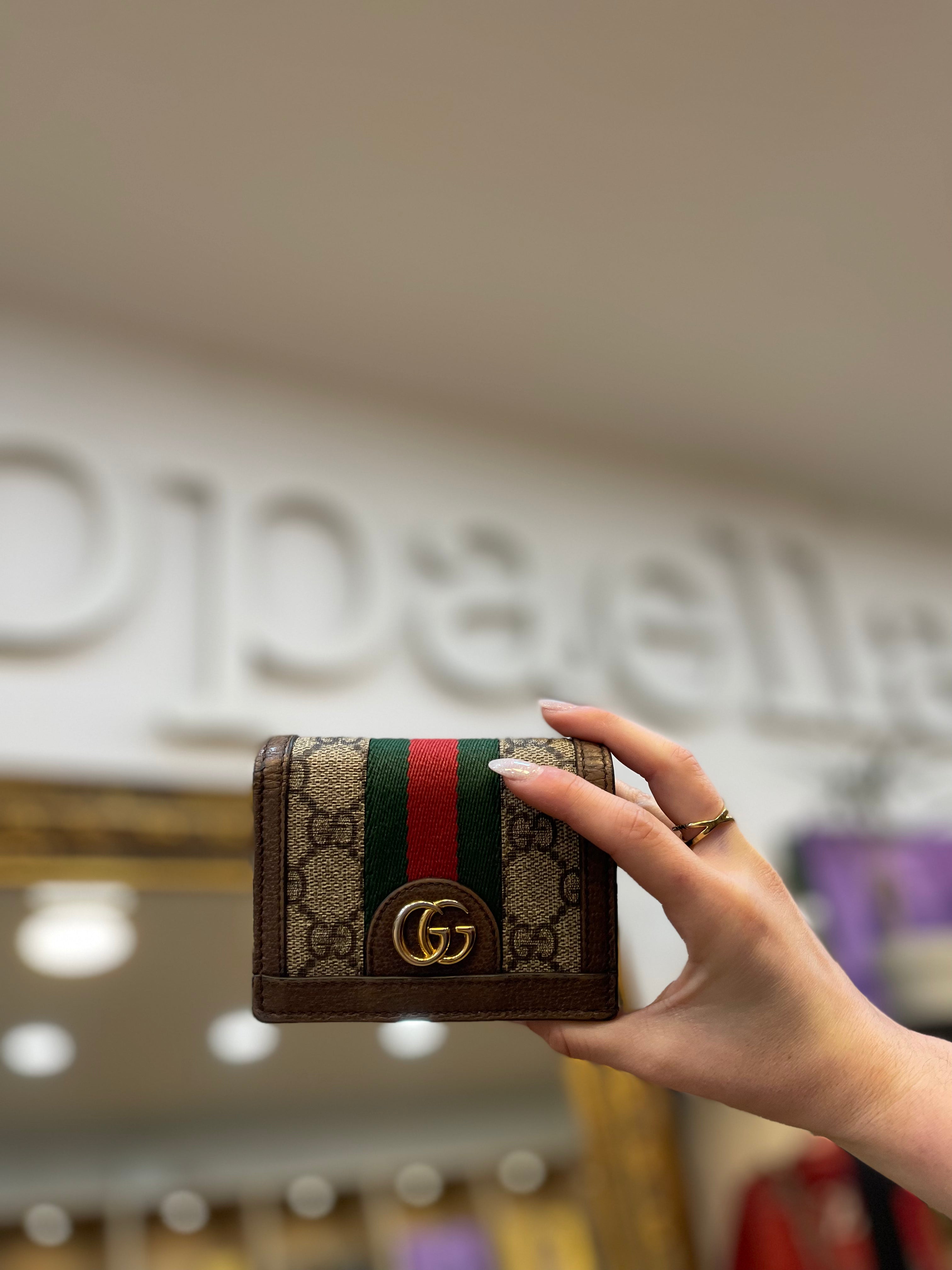 Gucci Monogram Canvas Wallet For Sale