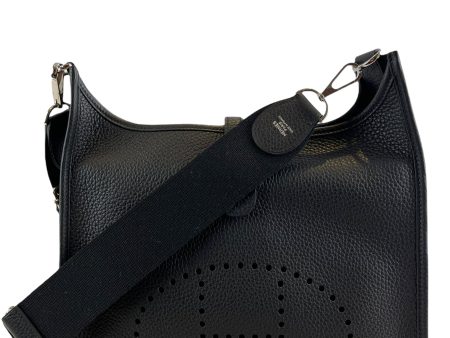 Hermès Black Togo Leather  Evelyn  Crossbody Online Hot Sale