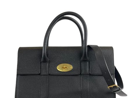 Mulberry Black Grained Leather Bayswater Tote Online