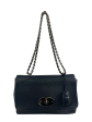 Mulberry Black Grained Leather  Lily  Chain Shoulder Bag Online Sale