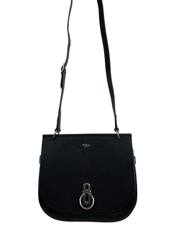 Mulberry Black Grained Leather “Amberley” Crossbody Discount