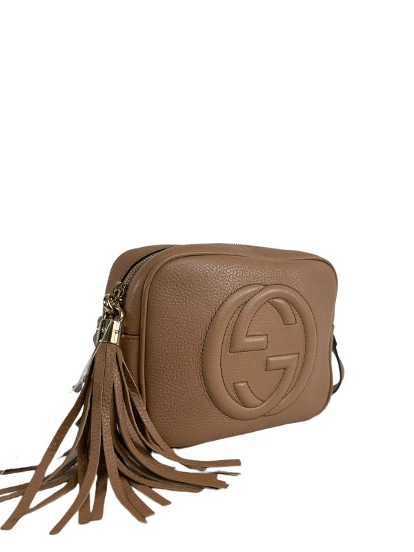 Gucci Tan Leather Soho Crossbody Online Sale