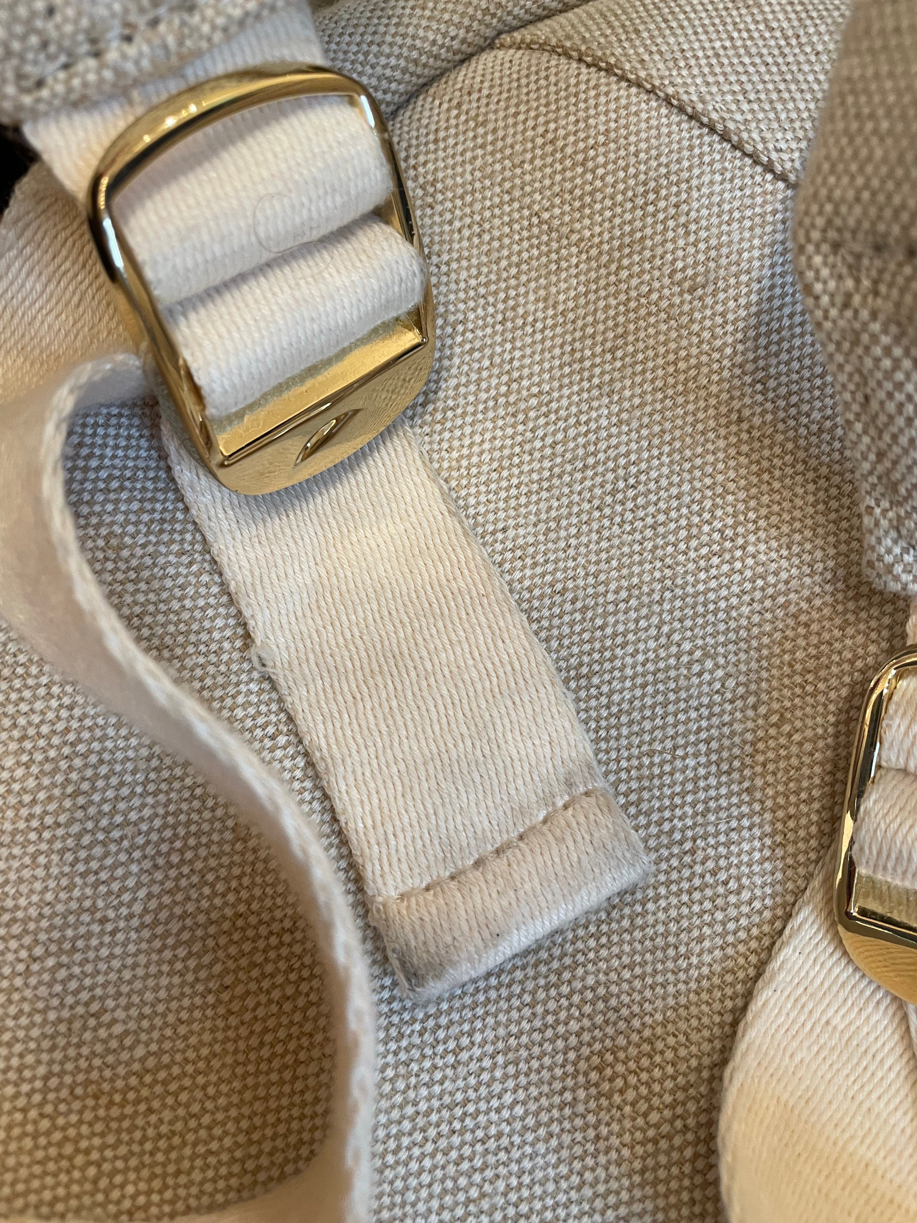 Chloe Cream Canvas Backpack on Sale