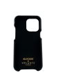 Manokhi x Velante Black Studded Leather iPhone 13 Pro case Fashion