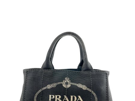 Prada Black Canvas Tote Online now