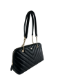 DKNY Black faux Leather Chain Shoulder Bag on Sale