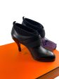 Hermès Black Leather Ankle Boots - UK 4 For Sale