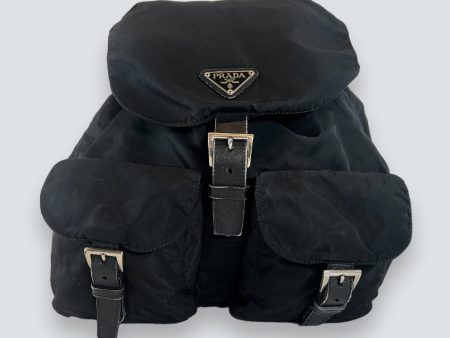 Vintage Prada Black Nylon Backpack Discount