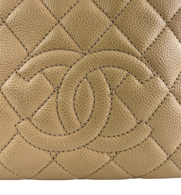 Chanel Cream Caviar Leather PST Cheap