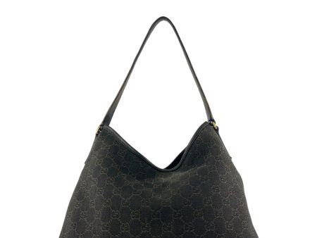 Gucci Brown Monogram Canvas Hobo   Shoulder Bag For Discount