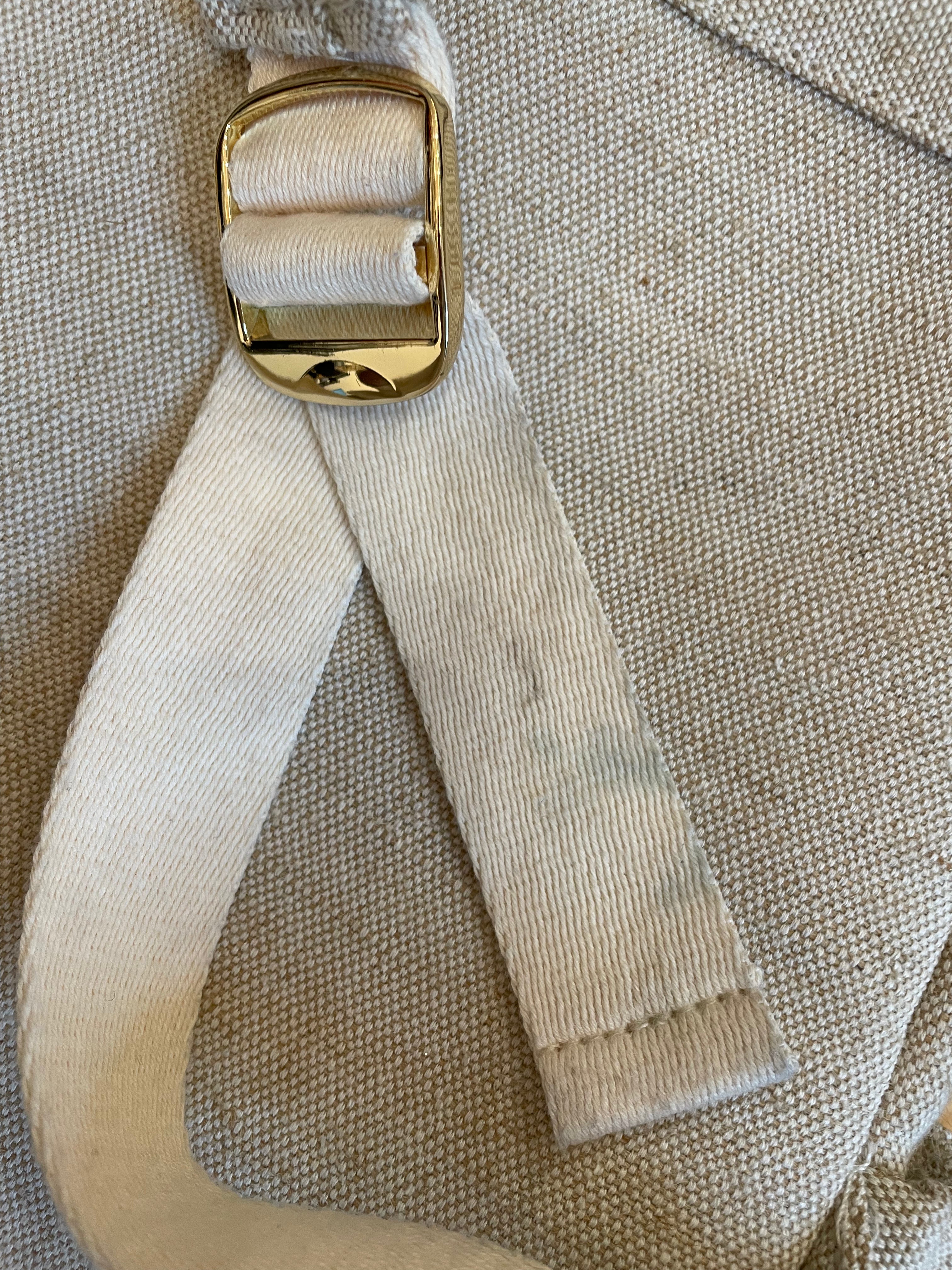 Chloe Cream Canvas Backpack on Sale