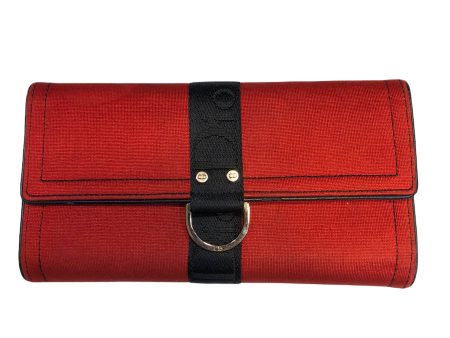 Christian Dior Vintage Red Cloth Wallet Online Sale