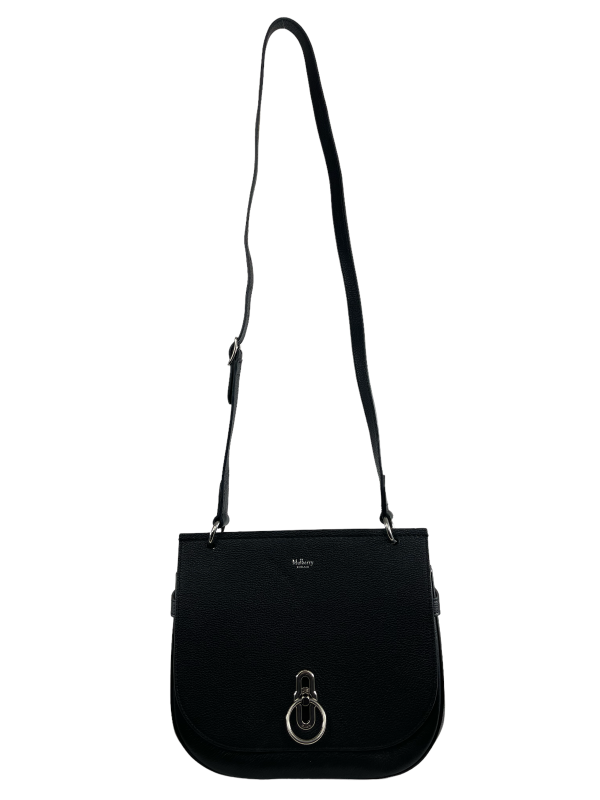 Mulberry Black Grained Leather “Amberley” Crossbody Discount