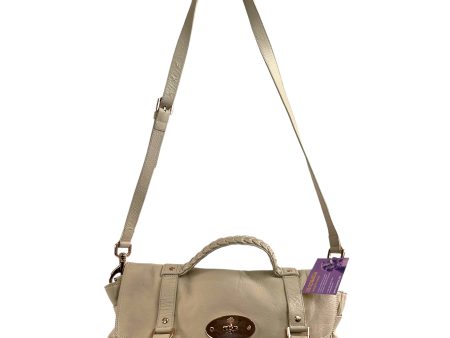 Mulberry Large Cream Grained Leather Alexa Satchel For Discount