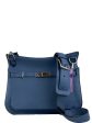 Hermès Blue Clemence Leather  Jypsiere  28 Crossbody Satchel Sale