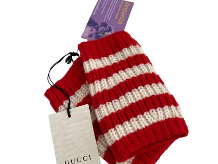 Gucci Striped Fingerless Gloves Online now