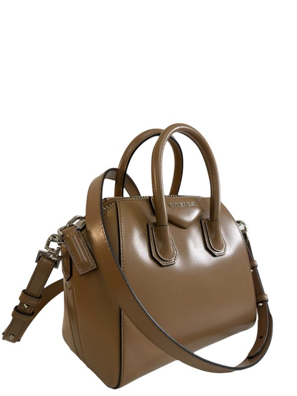 Givenchy Tan Leather Mini Antigona Crossbody Discount