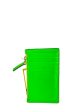 Valentino Lime Green Leather Card Holder Discount