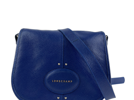 Longchamp Blue Leather Crossbody Handbag Sale